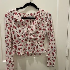 Intermix long sleeve blouse with flower details